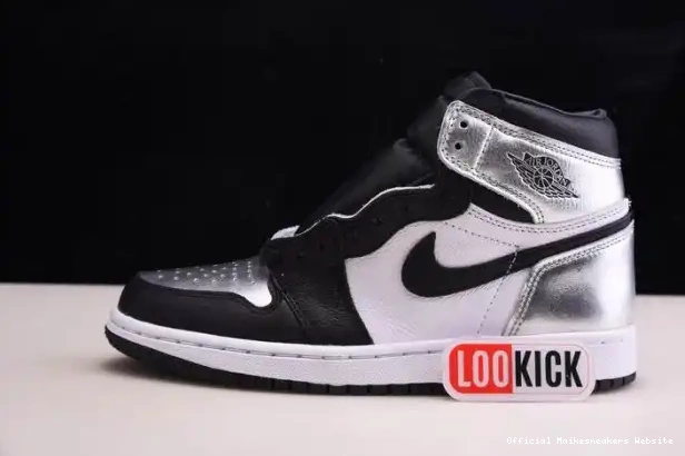 Official Maikesneakers HIGH TOE JORDAN SILVER WMNS OG 1 AIR CD0461-001 0328